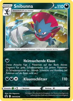 Karte Snibunna aus SCSC Promokarten, Nummer SWSH246/307