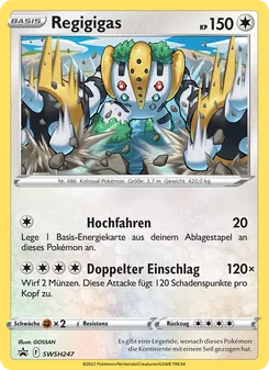 Karte Regigigas aus SCSC Promokarten, Nummer SWSH247/307