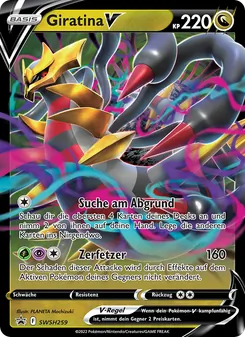 Karte Giratina V aus SCSC Promokarten, Nummer SWSH259/307
