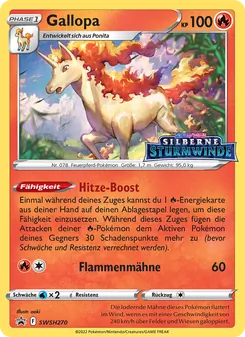 Karte Gallopa aus SCSC Promokarten, Nummer SWSH270/307
