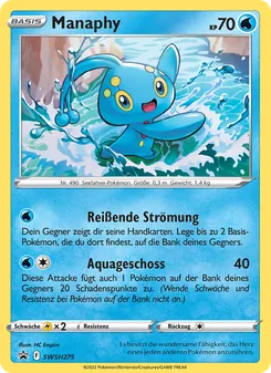 Karte Manaphy aus SCSC Promokarten, Nummer SWSH275/307