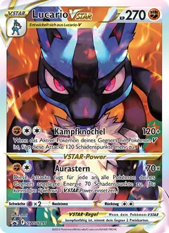 Karte Lucario VSTAR aus SCSC Promokarten, Nummer SWSH291/307