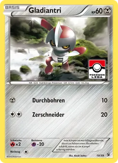 Karte Gladiantri aus Willkommen in Kalos, Nummer 19/39