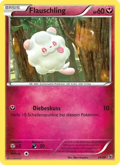 Karte Flauschling aus Willkommen in Kalos, Nummer 24/39