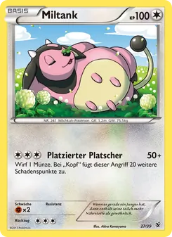 Karte Miltank aus Willkommen in Kalos, Nummer 27/39