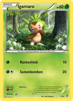 Karte Igamaro aus Willkommen in Kalos, Nummer 3/39