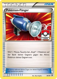 Karte Pokémon-Fänger aus Willkommen in Kalos, Nummer 36/39