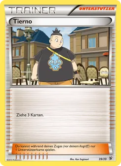 Karte Tierno aus Willkommen in Kalos, Nummer 39/39