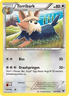 Karte Terribark aus XY, Nummer 109/146