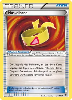 Karte Muskelband aus XY, Nummer 121/146