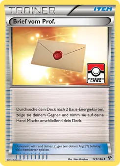 Karte Brief vom Prof. aus XY, Nummer 123/146