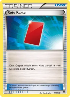 Karte Rote Karte aus XY, Nummer 124/146