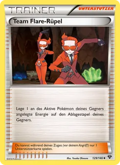 Karte Team Flare-Rüpel aus XY, Nummer 129/146