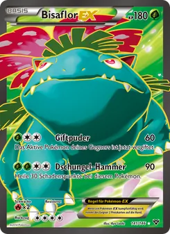 Karte Bisaflor EX aus XY, Nummer 141/146