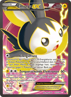 Karte Emolga EX aus XY, Nummer 143/146