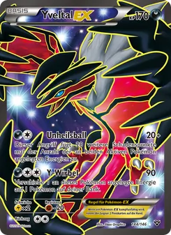 Karte Yveltal EX aus XY, Nummer 144/146
