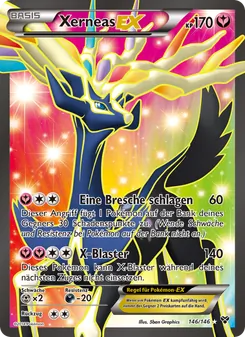 Karte Xerneas EX aus XY, Nummer 146/146