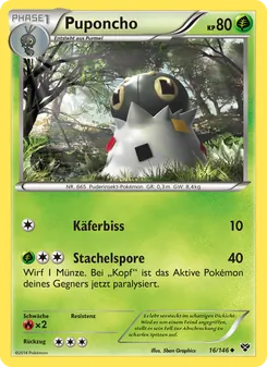Karte Puponcho aus XY, Nummer 16/146