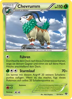 Karte Chevrumm aus XY, Nummer 19/146