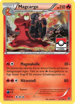 Karte Magcargo aus XY, Nummer 21/146