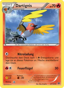 Karte Dartignis aus XY, Nummer 27/146