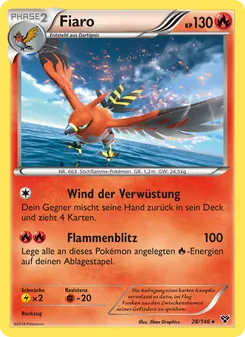Karte Fiaro aus XY, Nummer 28/146