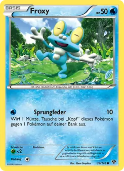 Karte Froxy aus XY, Nummer 39/146