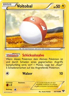 Karte Voltobal aus XY, Nummer 44/146