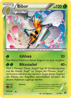 Karte Bibor aus XY, Nummer 5/146