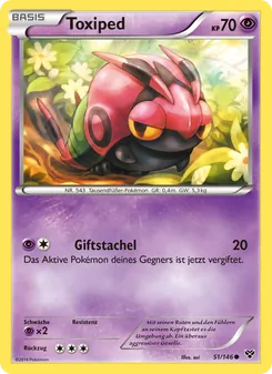 Karte Toxiped aus XY, Nummer 51/146