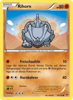 Karte Rihorn aus XY, Nummer 60/146