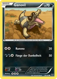 Karte Ganovil aus XY, Nummer 69/146