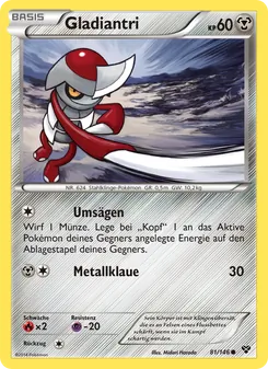Karte Gladiantri aus XY, Nummer 81/146