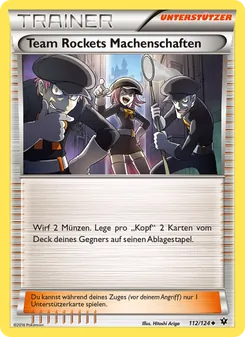 Karte Team Rockets Machenschaften aus Schicksalsschmiede, Nummer 112/124