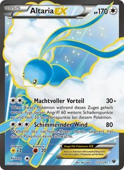 Karte Altaria EX aus Schicksalsschmiede, Nummer 123/124