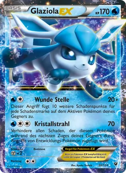 Karte Glaziola EX aus Schicksalsschmiede, Nummer 20/124