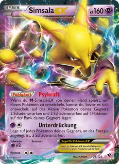 Karte Simsala EX aus Schicksalsschmiede, Nummer 25/124
