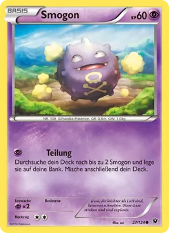 Karte Smogon aus Schicksalsschmiede, Nummer 27/124