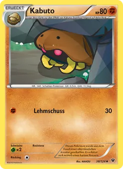 Karte Kabuto aus Schicksalsschmiede, Nummer 38/124