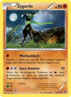 Karte Zygarde aus Schicksalsschmiede, Nummer 52/124