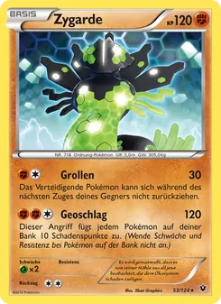 Karte Zygarde aus Schicksalsschmiede, Nummer 53/124