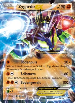 Karte Zygarde EX aus Schicksalsschmiede, Nummer 54/124