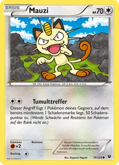 Karte Mauzi aus Schicksalsschmiede, Nummer 74/124