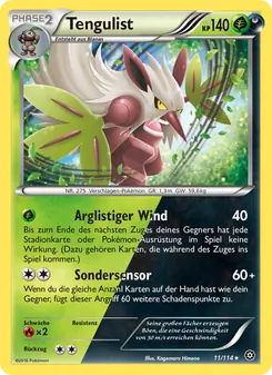 Karte Tengulist aus Dampfkessel, Nummer 11/114