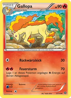 Karte Gallopa aus Dampfkessel, Nummer 17/114