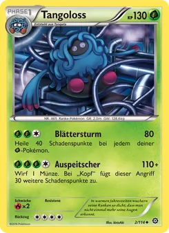 Karte Tangoloss aus Dampfkessel, Nummer 2/114