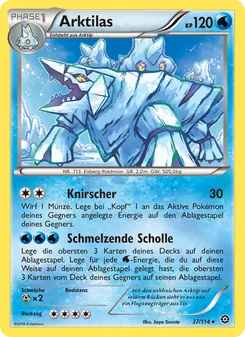 Karte Arktilas aus Dampfkessel, Nummer 37/114