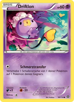 Karte Driftlon aus Dampfkessel, Nummer 46/114