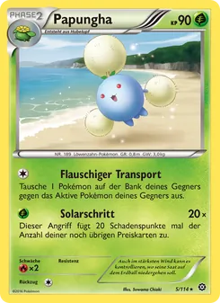 Karte Papungha aus Dampfkessel, Nummer 5/114