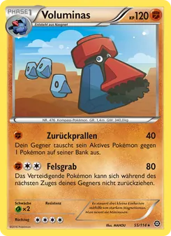Karte Voluminas aus Dampfkessel, Nummer 55/114